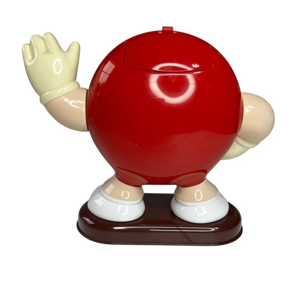 M&M Candy Dispenser Vintage Collectible Red Hand Waving Design - Picture 2 of 9